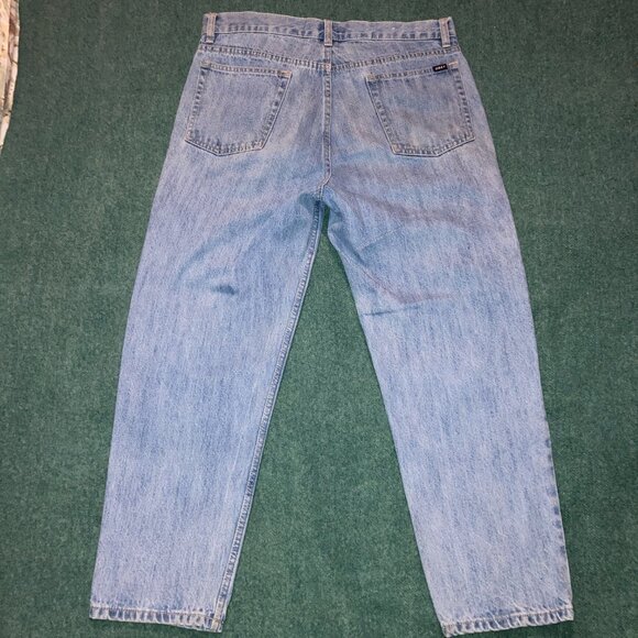 Obey Men's Light Blue Relaxed Denim Jeans Size 34X28 - Picture 2 of 5